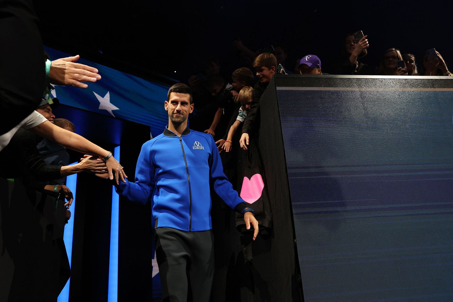 Novak Djokovic pictured at the 2022 Laver Cup.